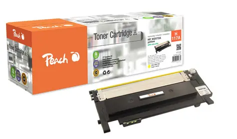Peach 117A kompatibler Toner Gelb - Füllstandsanzeige / für HP Color Laser 150a & 150nw / 700 Seiten