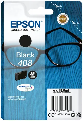 Epson DURABrite Ultra 408L (18,9 ml) schwarz / für WF-C4810DTWF