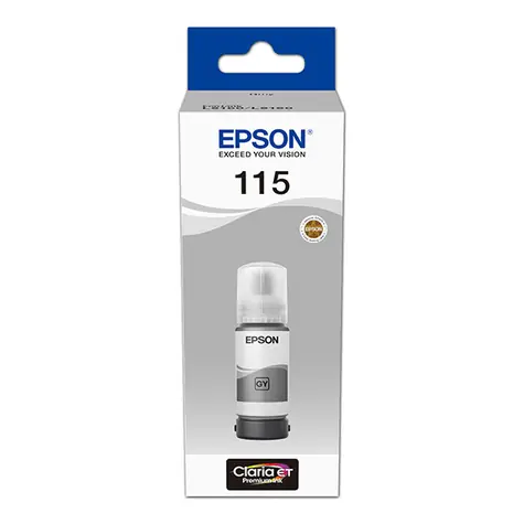Epson Originaltinte Nr. 115 Grau / für EcoTank L8160 & L8180 / 6.200 Seiten
