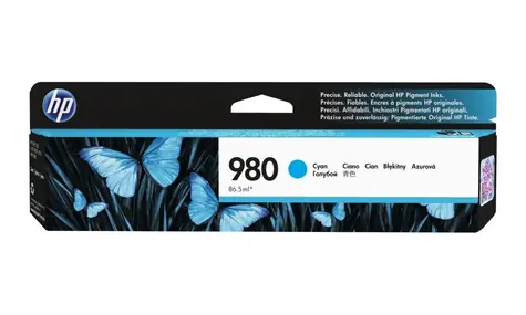 HP 980 (D8J07A) Original Tintenpatrone blau / für HP Officejet Enterprise X555dn & X555xh & X585dn / 6.600 Seiten