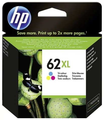 HP 62XL (C2P07AE) Tintenpatrone CMY / für HP ENVY 5540 & 5640 & 5646 & 7640 & OfficeJet 200 & 250 / 11,5 ml