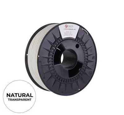 C-tech Premium Line PETG-Filament transparent | 1,75 mm | 1 kg