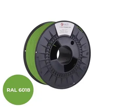C-tech Premium Line Filament PETG grün-gelb | RAL6018 | 1,75 mm | 1 kg