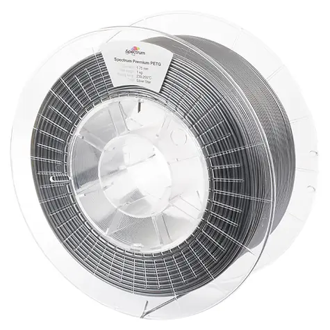 Spectrum 80062 3D-Filament Premium PET-G Silberstern | 1,75 mm | 1000 g