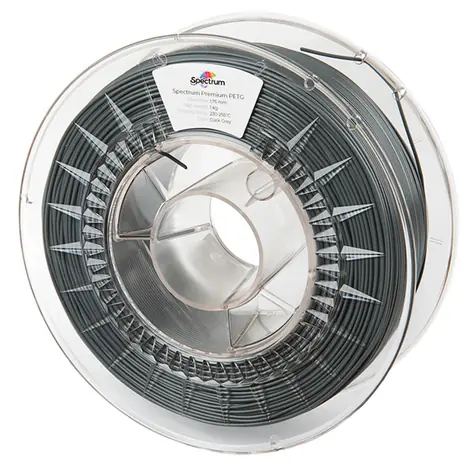 Spectrum 80310 3D-Filament Premium PET-G Dunkelgrau | 1,75 mm | 1000 g