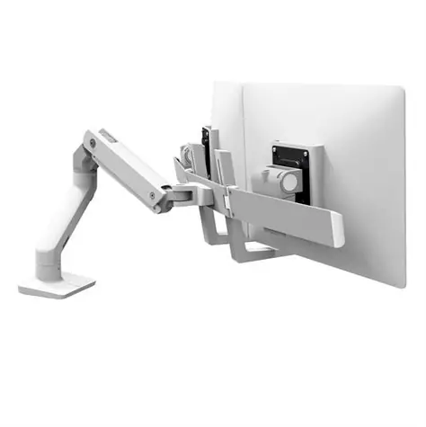 Ergotron HX Schreibtisch-Doppelmonitorarm / Schreibtischarm für 2 Monitore bis zu 32 Zoll / weiß