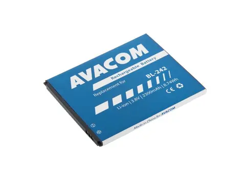 Avacom Akku für Mobiltelefon Lenovo A6000 / Li- ION / 3,8V / 2300mAh / (Ersatz BL242)