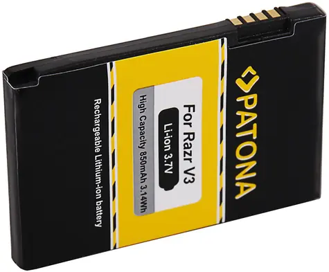 Patona Akku für Motorola Razr V3 / 850mAh / 3,7V / Li ION 