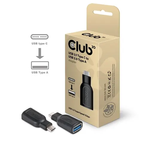 Club3D Reduzierung von USB 3.1 TYP C auf USB 3.0 