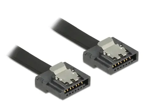 DeLock SATA-Flexkabel 6 Gbit/s 20 cm schwarz / Sonderangebot