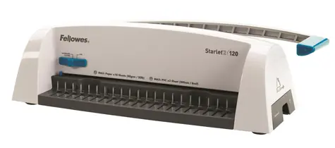 Fellowes Starlet2+ Ordner für Kunststoffrücken / 120 Blatt Bindung / 12 Blatt Lochung