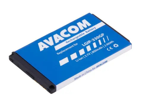 Avacom Akku für Mobiltelefon LG KF300 / Li- ION / 3,7V / 800mAh / Ersatz LGIP-330GP