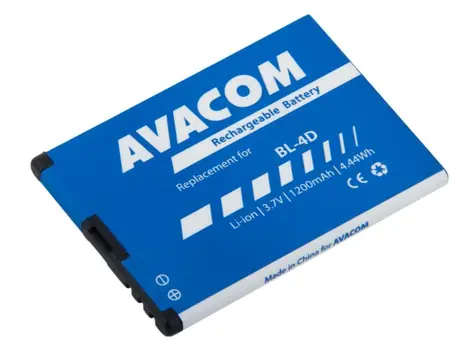 Avacom Akku für Nokia E7 und N8 / Li- ION / 3,7V / 1200mAh / Ersatz für BL-4D
