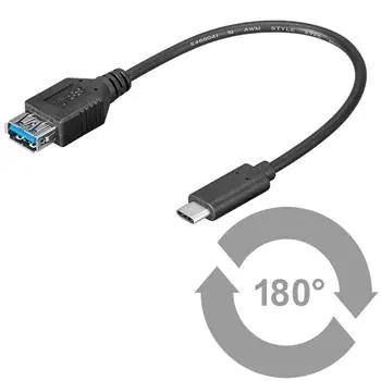 PremiumCord OTG-Adapter USB-C 3.1 (männlich) - USB 3.0-A (weiblich) / 0,2 m