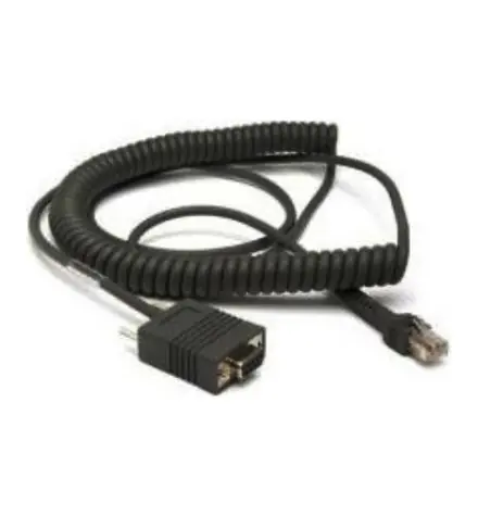 Honeywell RS232 Kabel für Xenon und Hyperion / verdrillt / D-Sub DE-9 M / Signal ± 12V / Ext. Stromversorgung auf 9Pin / 3M / schwarz