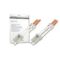 Digitus Glasfaser-Patch, LC zu LC, Multimode 50/125 µ, Duplex, 1 m