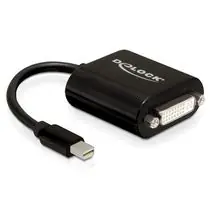 DeLock Adapter DisplayPort mini (männlich) auf DVI 24+5 (weiblich), schwarz