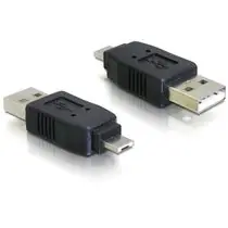 DeLock Adapter Micro-USB-A-Stecker auf USB-A-Stecker