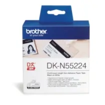 Brother - DKN 55224 (Papierrolle, nicht klebend, weiß, 54 mm x 30,48 m)