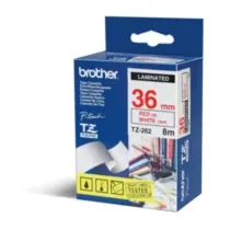 Brother - TZ-262, weiß / rot - (36mm, lamin.)
