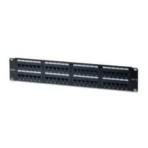 Digitus Patch Panel 19", CAT6, 8P8C, LSA, 2HE, 48 x RJ45, ungeschirmt, schwarz