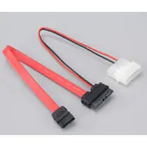 Akasa Kabel AK-CB050 SATA Slim für Slim-Laufwerke, 20 cm