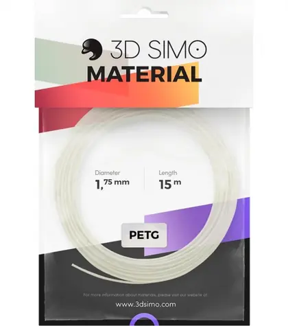 3DSimo Filament PETG PLA - weiß 15m