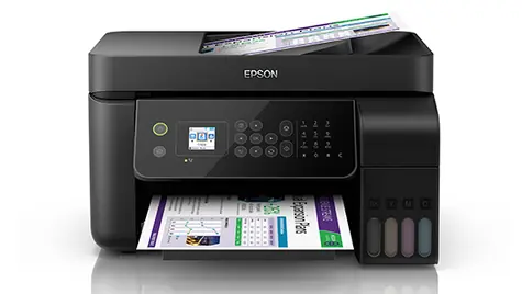 EPSON EcoTank L5190 černá / Inkoustová multifunkce barevná / 5760 x 1440 dpi / A4 / Ethernet / USB / Wi-Fi 