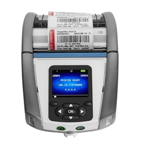 ZEBRA ZQ620 HC Wi-Fi grau / mobil / Thermodrucker / 203dpi / 3250mAh / BT / Wi-Fi
