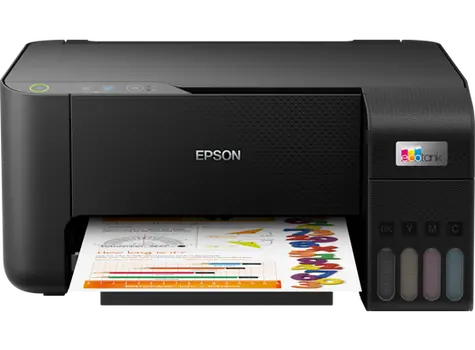 Epson EcoTank L3210 schwarz / Tinten-Multifunktion / A4 / 33 Seiten pro Minute / 5760 x 1440 dpi / Drucken & Scannen. & treten / 14W