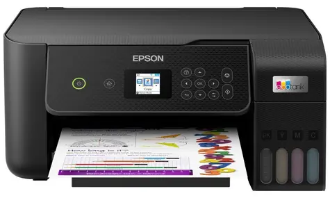 Epson L3260 Schwarz / Farbtintenstrahldrucker / A4 / 33 Seiten pro Minute / 5760 x 1440 dpi / Drucken & Scannen & Kopieren. / USB / WLAN