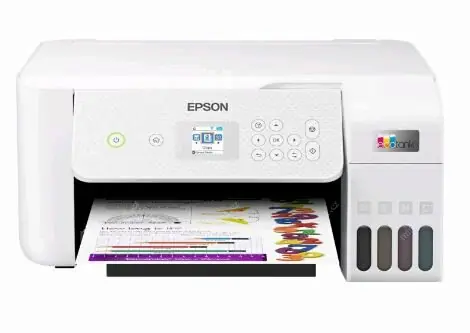 Epson L3266 weiß / Farbtintenstrahldrucker / A4 / 33 Seiten pro Minute / 5760 x 1440 dpi / Drucken & Scannen & Kopieren. / USB / WLAN