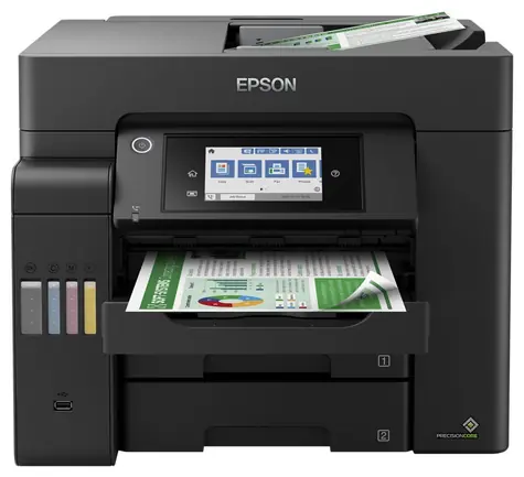 Epson EcoTank L6550 schwarz / Tinte. Multifunktionsgerät / A4 / 32 Seiten pro Minute / 4800 x 2400 dpi / Drucken und Scannen. & treten & Fax / USB & WLAN & LAN