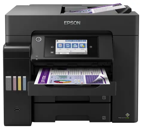 Epson EcoTank L6570 schwarz / Tinte. Multifunktionsgerät / A4 / 32 Seiten pro Minute / 4800 x 1200 dpi / Drucken und Scannen. & treten & Fax / USB & WLAN & LAN