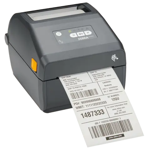 ZEBRA ZD421 Patrone / Etikettendrucker / TT / 203dpi / USB / LAN / BT / RTC / grau