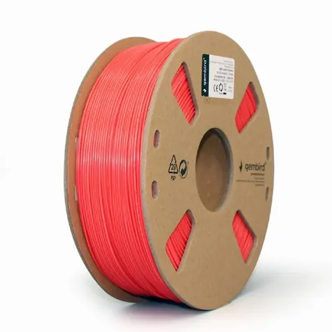 Gembird Filament 3DP-ABS1.75-01-FR / ABS / 1,75 mm / 1 kg / fluoreszierend / rot