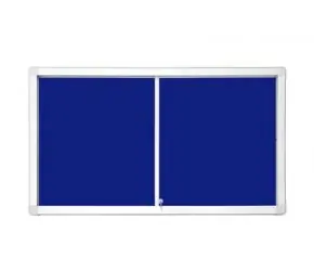 2x3 Vitrine mit Schiebetüren 141x101 / Filz