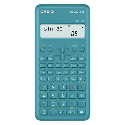 Casio FX 220 PLUS 2E blau / Schulrechner