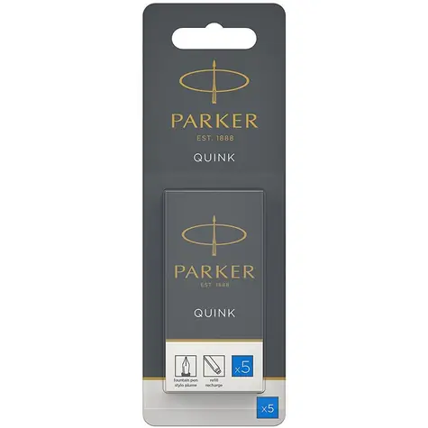 PARKER Quink Tintenpatronen blau 5 Stück / für PARKER Füllfederhalter