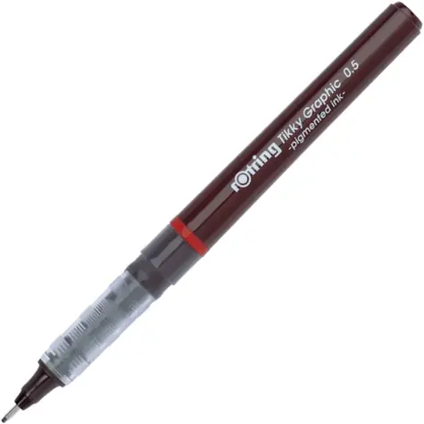 Rotring Tikky Graphic 0,5 mm / Grafikliner / Farbe: Schwarz