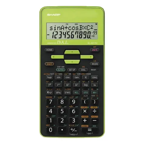 Sharp EL-531THGR schwarz-grün / Schulrechner