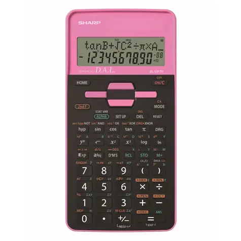 Sharp EL-531THBPK schwarz-pink / Schulrechner