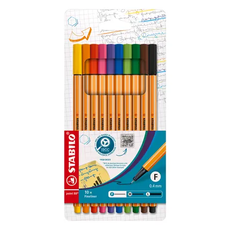 STABILO® point 88 - 10er Set - 10 verschiedene Farben