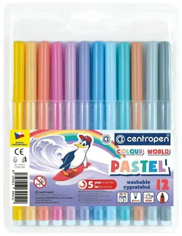 Centropen Marker 12 Farben Pastell