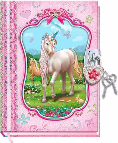 SPARKYS Tagebuch mit Schloss Süßes Einhorn