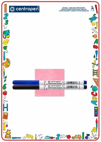 Centropen Löschtafel A4 (doppelseitig) + 2 Marker