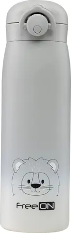 FreeON Thermoskanne Edelstahl 480 ml - Grau