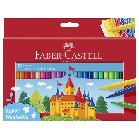Faber-Castell Castle Markers - Papierbox mit 50 Stück