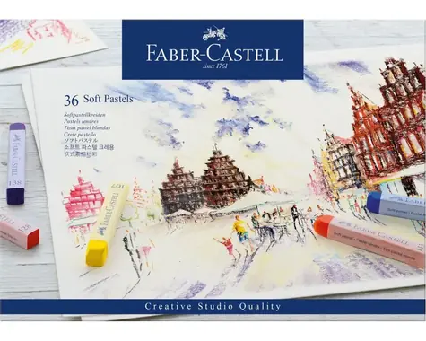 Faber-Castell Trockenpastelle - Papierbox 36 Stück
