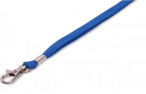 CLASSIC ROSE Schlüsselband mit Karabiner - blau - 100 Stk.